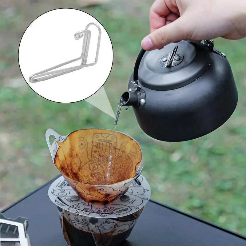 1pc Coffee Spout Control Fitting Directs Stainless Steel Camping Drip Coffee Spout Accessories for Hiking Backpacking Travel