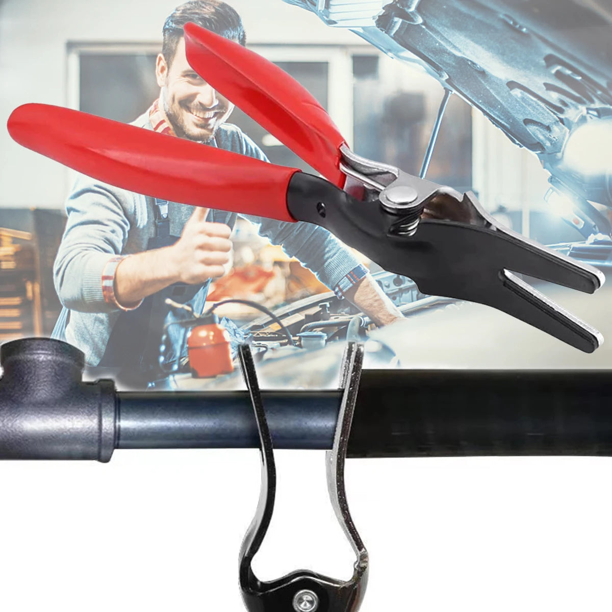 Car Hose Seal Remover Plier Angled Auto Fuel Vacuum Line Tube Hose Remover Separator Pliers Pipe Removal Separation Plier Tool