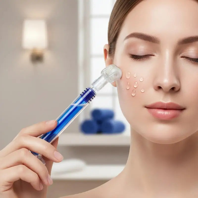 0.25mm Hair Microneedle Roller Stamp Enhances Serum Penetration For Thicker Fuller Looking Hair at Home