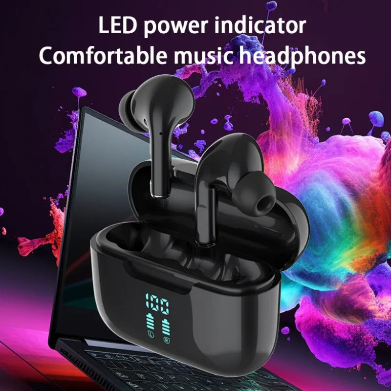 Wireless Bluetooth Earphones HIFI Stereo Sound ENC Headphones Power Display Earbuds For XIAOMI Samsung TWS Music Headset