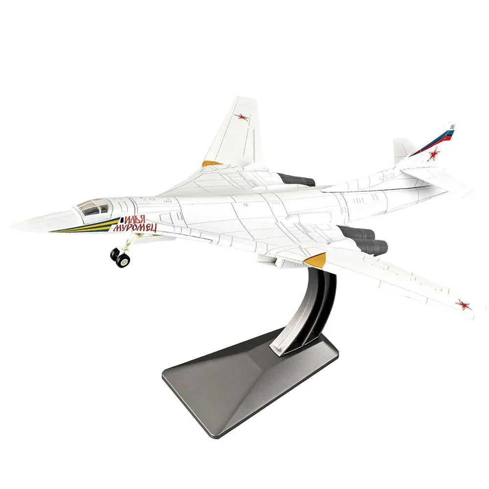 Creative 1:100 Scale Transport Aircraft Model TU-160 Y-20 Bomber Model Detailed Design Fighter Jet Boys Gifts