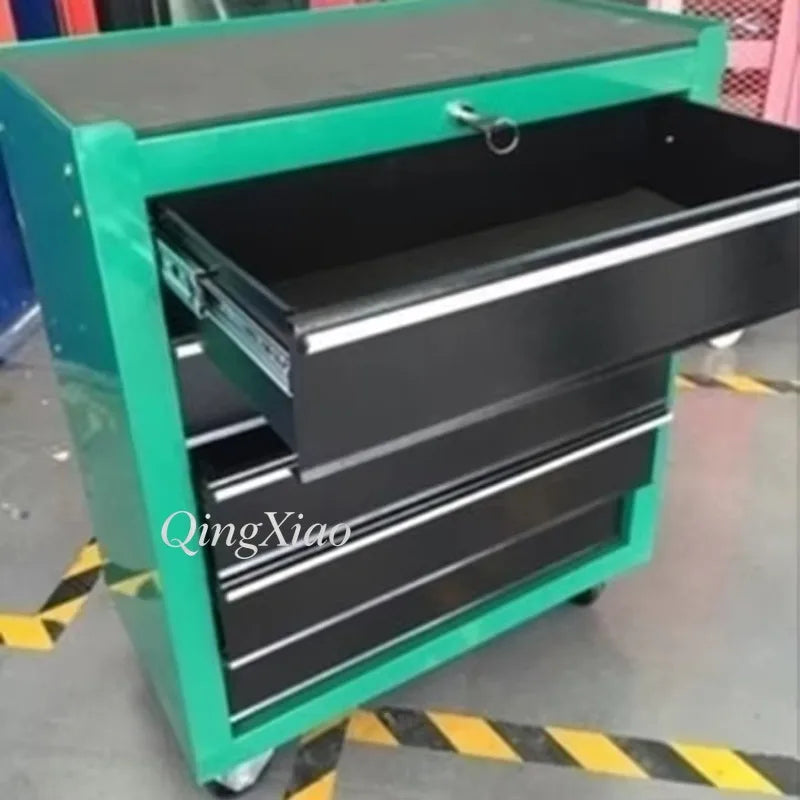 Auto Repair Workshop Tool Cabinet Mobile Drawer Handcart With Small Parts Easy Moving In Garage Repair And Tool Arrangement Work