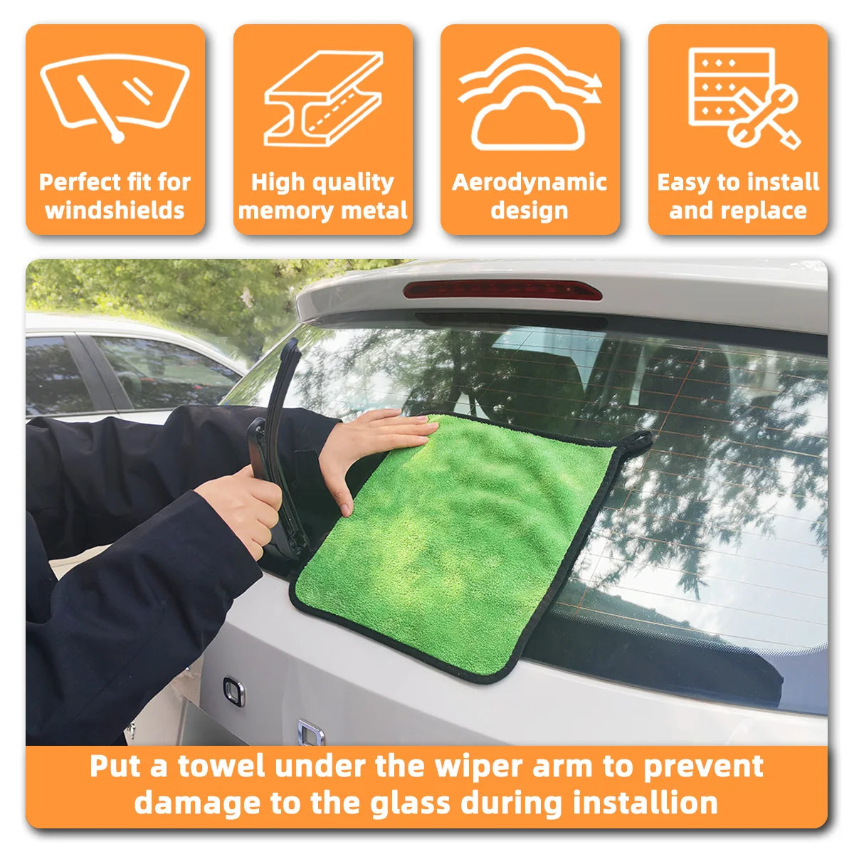 Yitong Suitable Fit Renault Koleos MK2 2016-2023 Rear Windshield Wiper Blade Weather Resistant Rubber Auto Cleaning Accessories