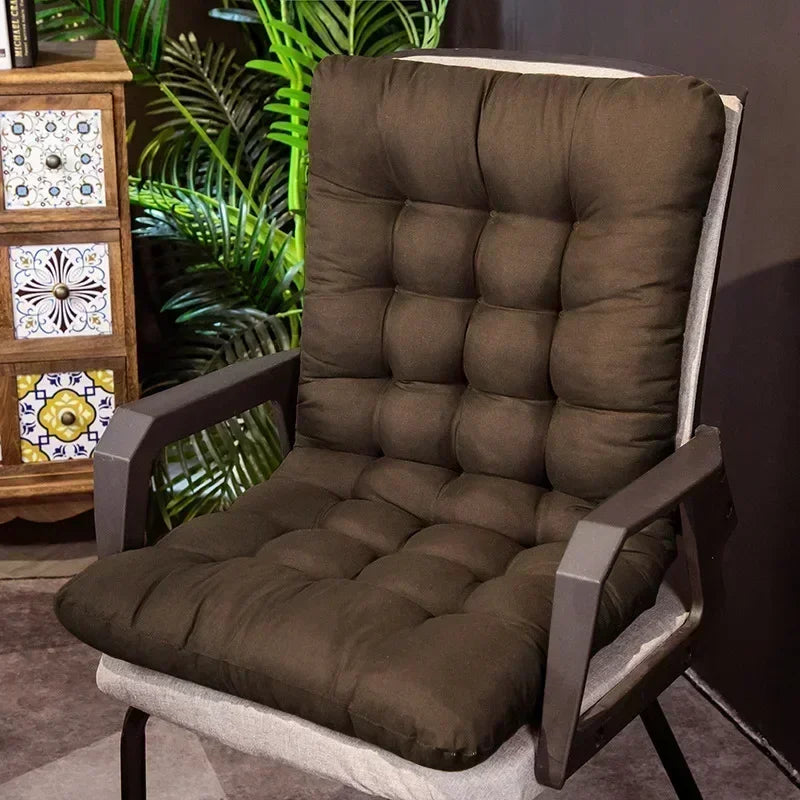 Solid Cushion Soft Comfortable Reclining Chair Cushion Outdoor Garden Chair Cushions High-Backed Chair Pads Lounger Cushion