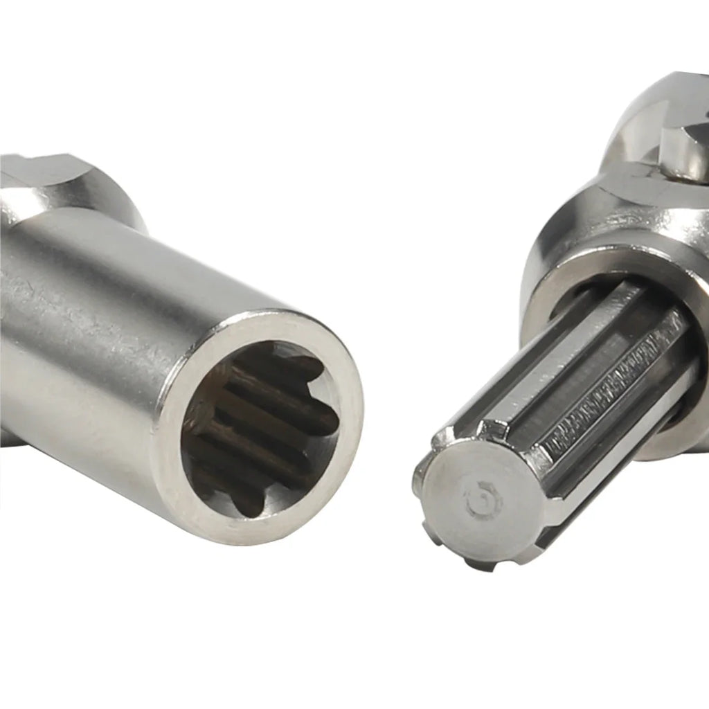 1Pcs Metal Universal Joint Drive Shaft with Internal Spline 60-181mm for 1/10 RC Crawler D90 SCX10 Capra TRX4 TRX6 86100 YK4101