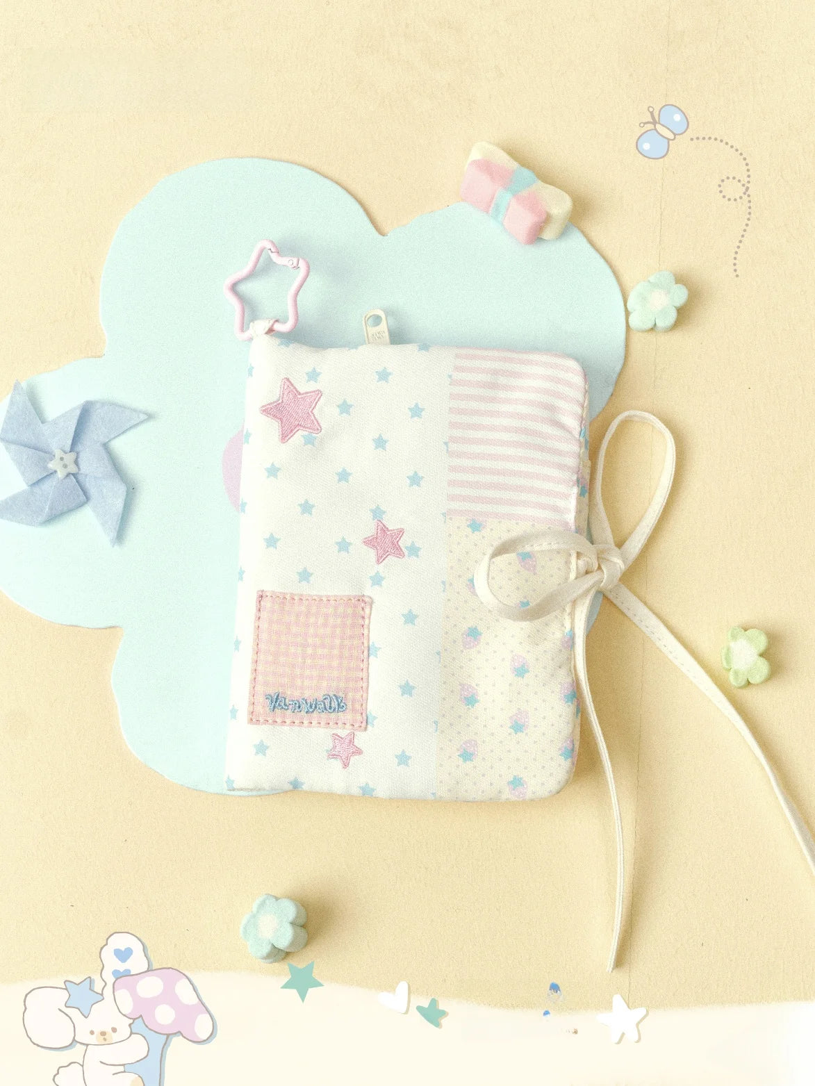 VANWALK Travel Passport Holder Wallet Long Storage Bag High Aesthetic Value Women's Wallet Card Holder Sweet Cool Style