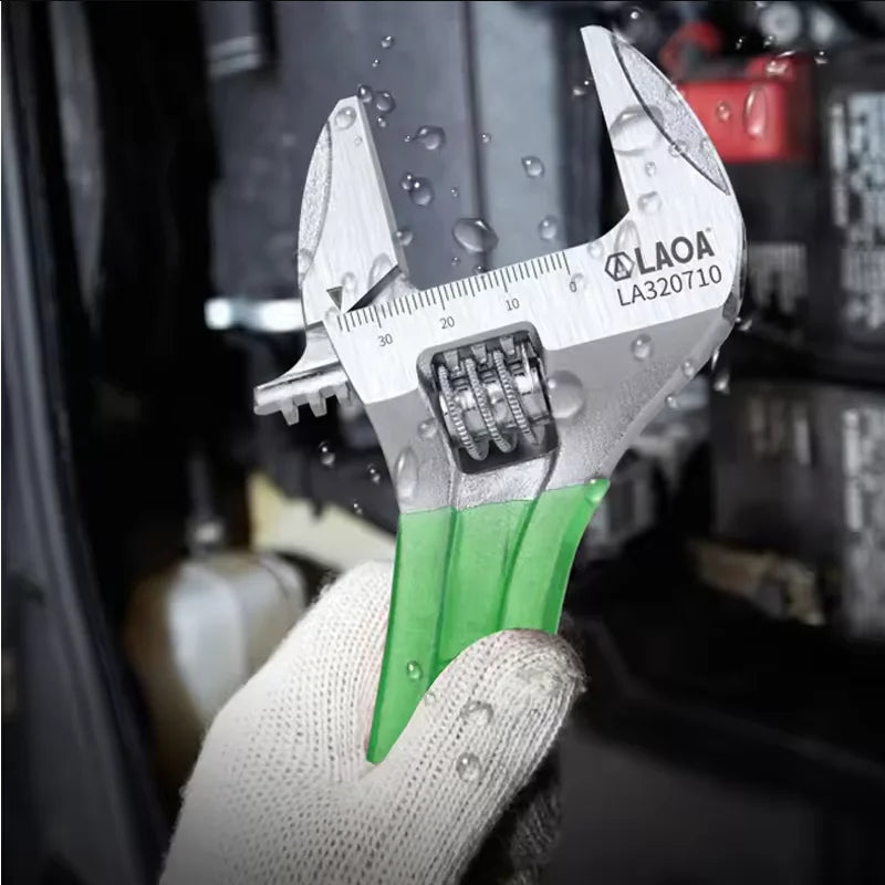 LAOA 6-12 inch Large Opening Adjustable Wrench Light Spanner Multifunctional Bathroom Pipe Wrench  Plumbing Repair Hand Tools