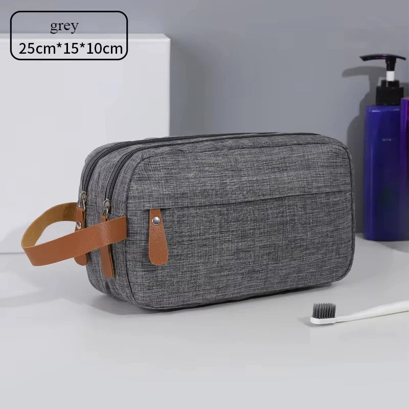 Large Capacity Portable Makeup Bag Cationic Travel Storage Bag Divided Toiletry Bag Handheld Storage Solution
