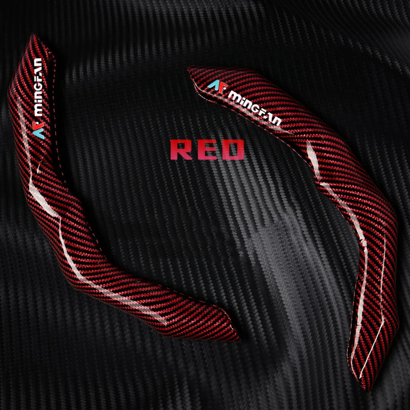 Car Steering Wheel Cover Universal Carbon Fiber Car Steering Protector Anti-Slip Comfortable Sport Steering Wheel Cover