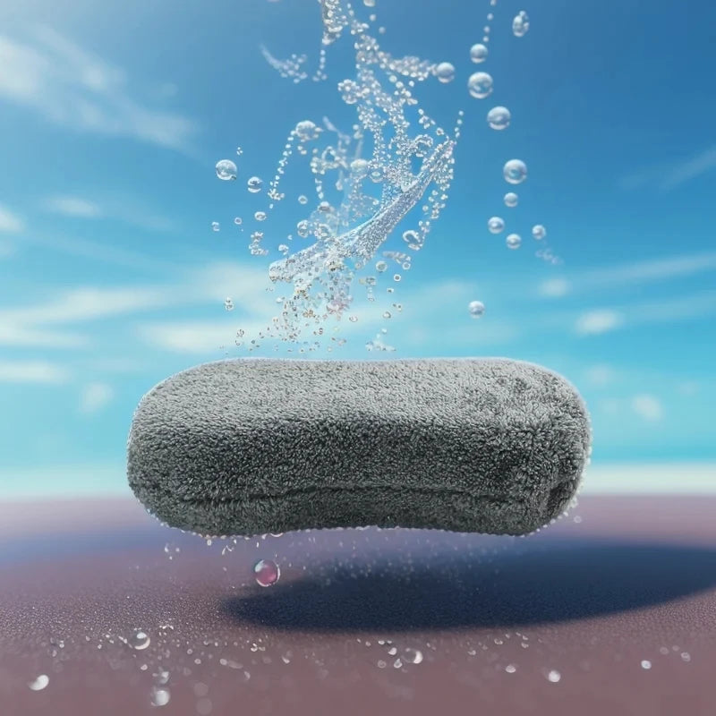 Ultra Fine Microfiber Car Wash Sponge Block Soft Large Motorcycle Car Care Details Brush Pad Cleaning Towel Auto Washing Stuff