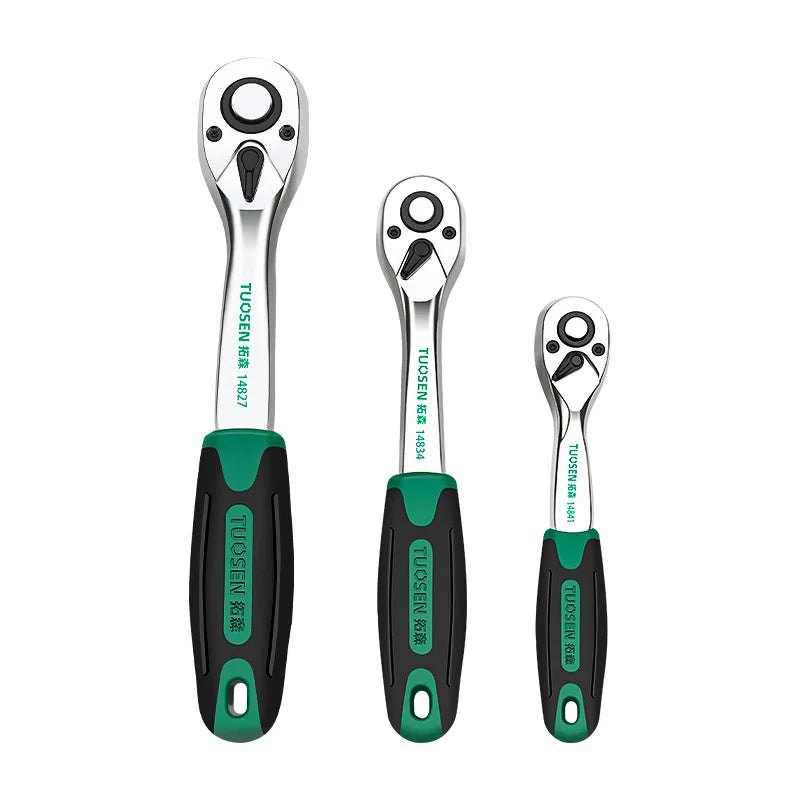 72-Tooth Quick Release Ratchet Wrench- Multi-Function Hand Tool for Auto Repair & Maintenance