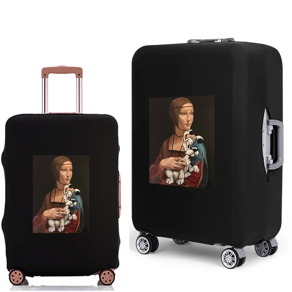 Luggage Case Suitcase Protective Cover 2022 New Funny Pattern Travel Elastic Luggage dust-proof Cover Apply 18-28 Suitcase