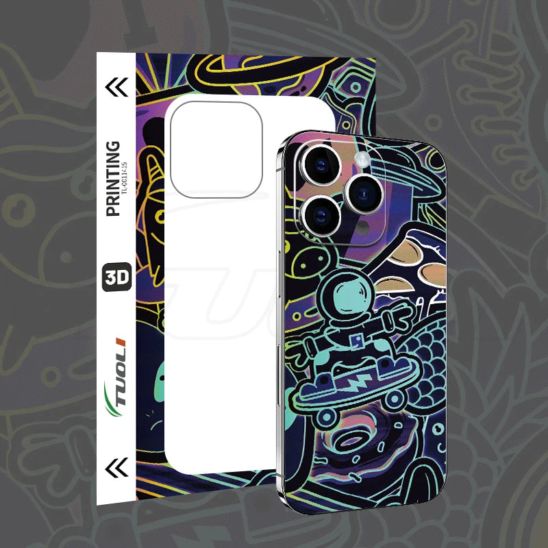 TUOLI Car Back Sticker for Mobile Phone Screen Protection Hydrogel HD Film Cutter Plotter Machine 3D Embossed Mix Skin Paper