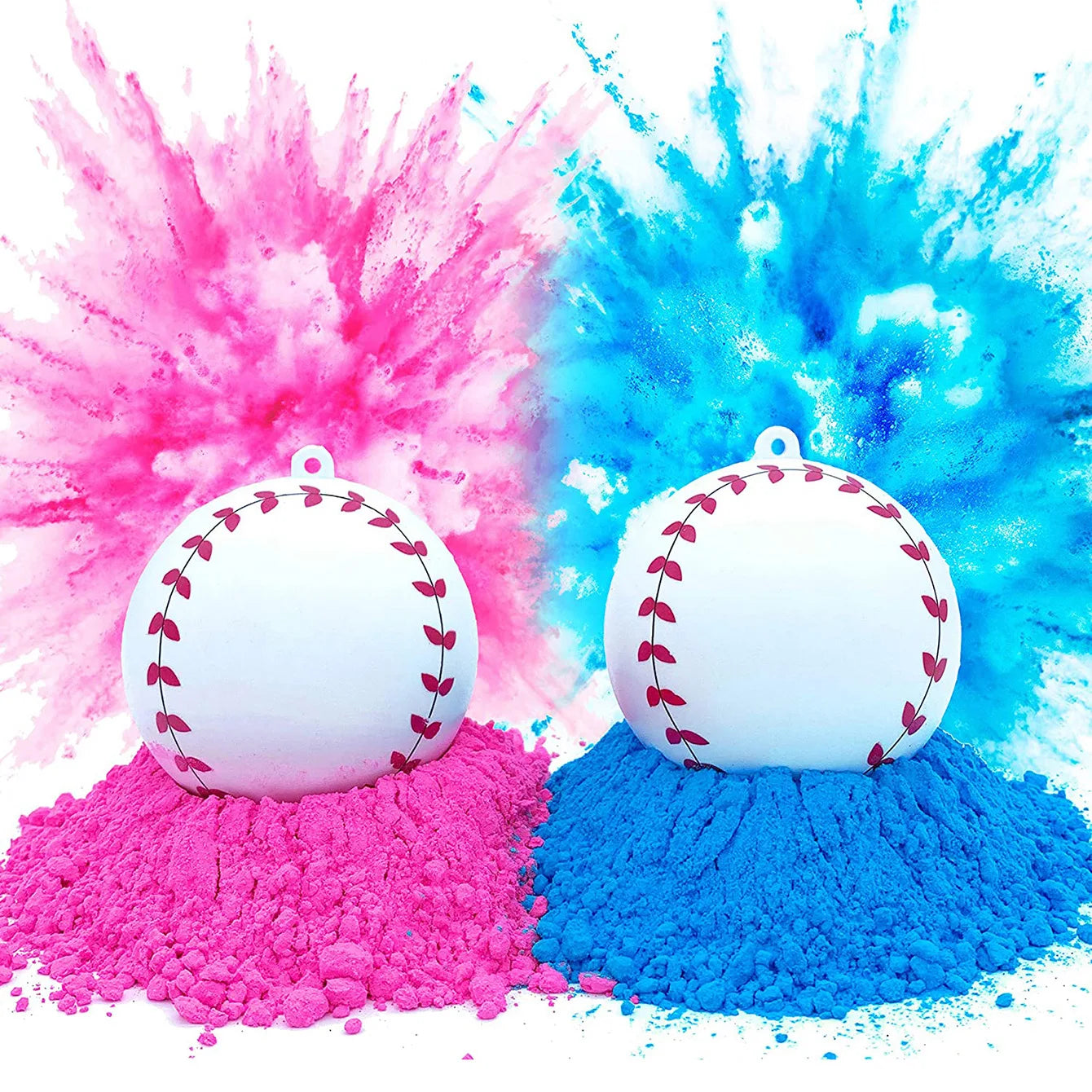 1 Set Gender Reveal Party Baseball, Plastic Baseball With Pink & Blue Corn Powder, Fun Activities for Baby Showers, Gifts