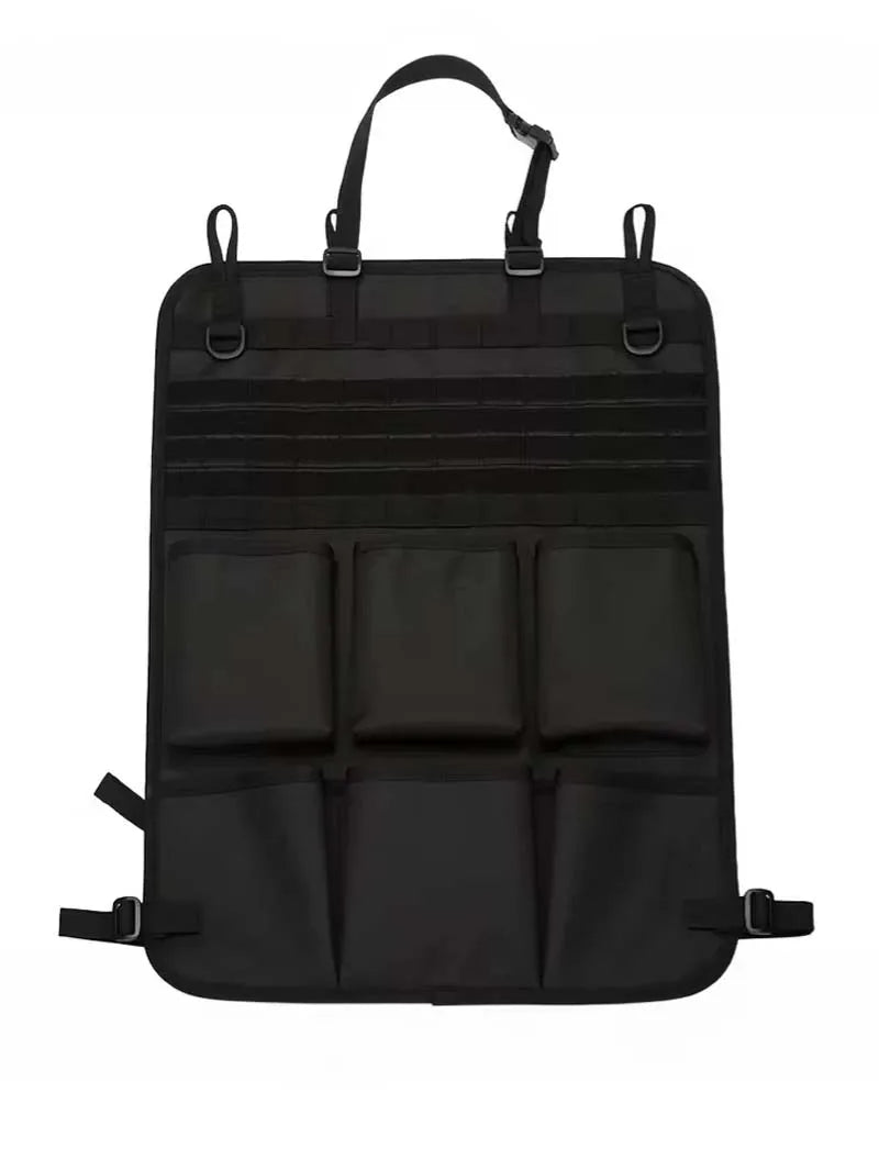 Car seat back storage bag, camping accessories wash bag with adjustable shoulder strap, outdoor camping cosmetic bag