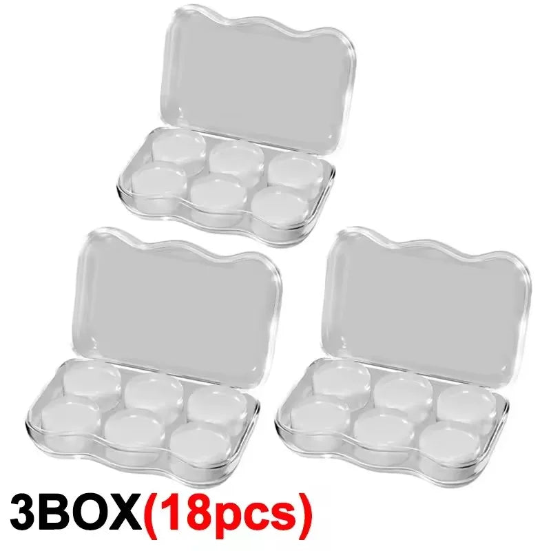 Transparent Soft Silicone Gel Earplugs Silent Noise Cancelling Sleeping Ear Plug Waterproof Swimming Ear Protection Earplug