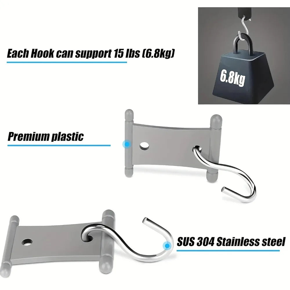 4/8 S-shaped camping awning hook clips RV tent hooks light hanging hooks RV camping hook accessories outdoor supplies