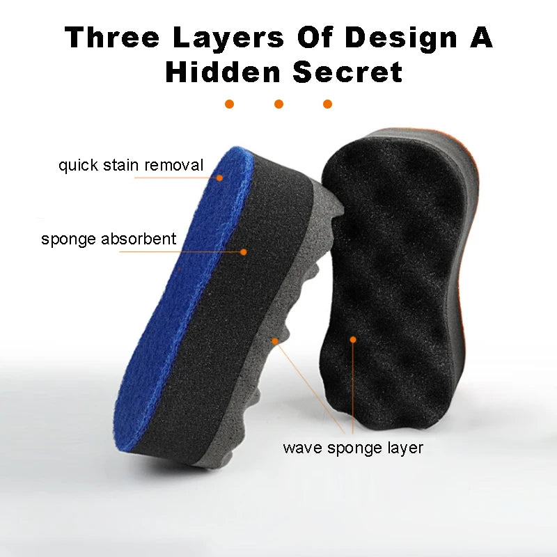 SEAMETAL Three Layers Car Damp Clean Duster Sponge Multi-purpose Cleaning Sponges Car Detailing Tools for Car Wash Accessories