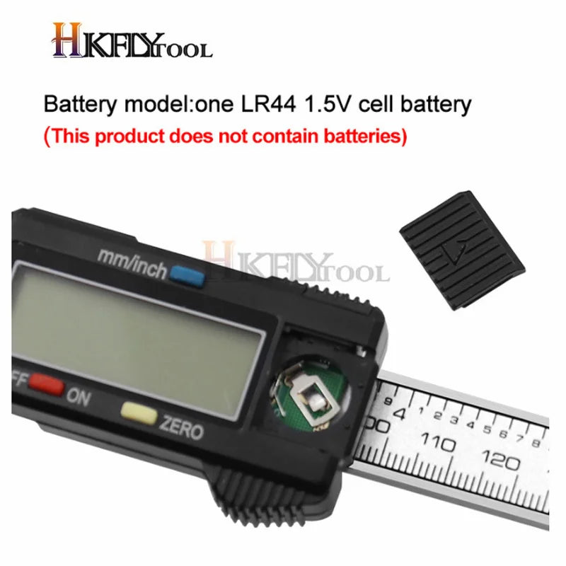 Electronic Digital Caliper Level 0.01 mm 0-150mm LCD Plastic Calipers Vernier Measuring Tools Digital Horizontal Ruler