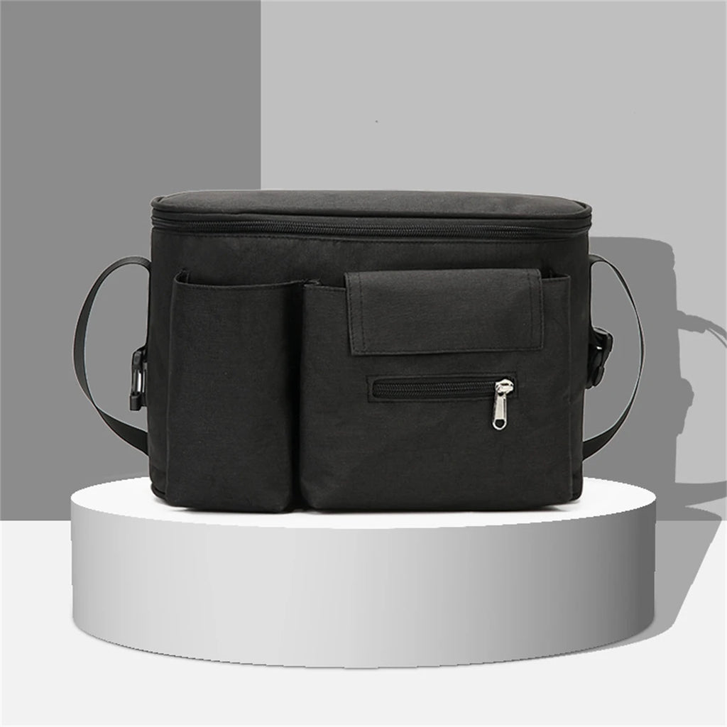 Baby Stroller Storage and Storage Bag Multifunctional Large Capacity Stroller Hanging Bag Fashionable Single Shoulder Mommy Bag