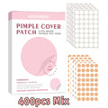 400pcs Hydrocolloid Acne Pimple Patches for Face, Effective Blemish Spot Treatment, Invisible & Skin-Friendly