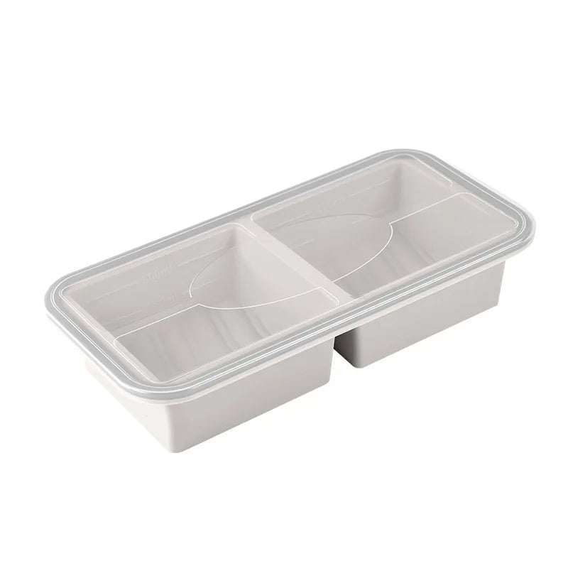 New Freeze Preservation Mold Giant Large Silicone Ice Cube Tray Mold with Lid Food Storage Container Baking Mold Kitchen Tools