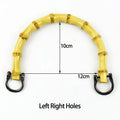 2/4Pcs Deepeel 12cm Natural Bamboo Bag Handles for Women Handbag Handle Purse Frame DIY Handmade Making Bags Replace Accessories