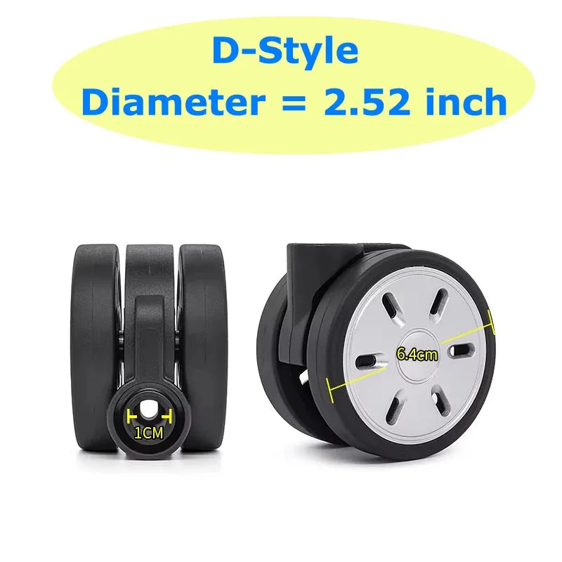 Diameter 1.97INCH/2.52 INCH Wheels for rimowa suitcase wheel replacement for rimowa suitcase wheel assembly rimowa suitcase part