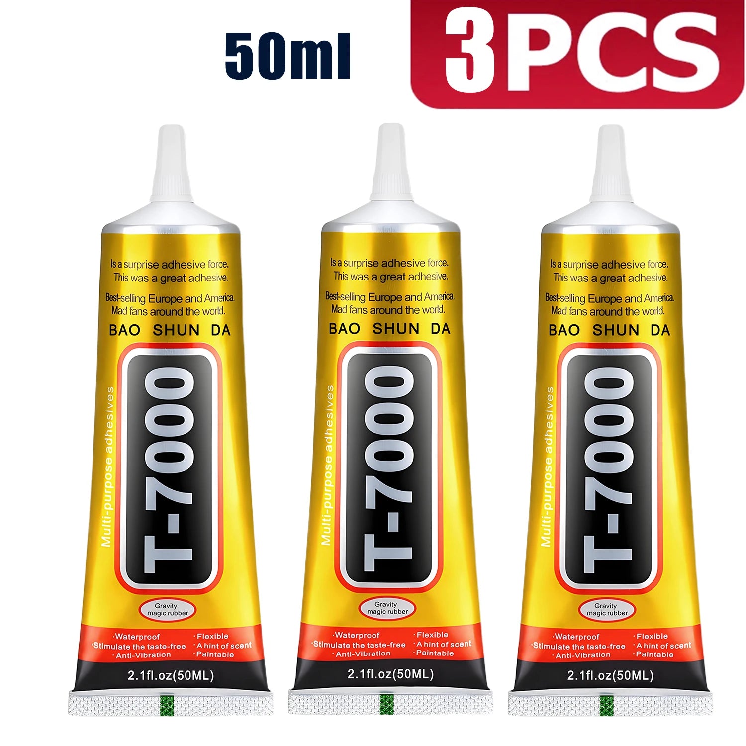 T7000 black (adhesive for jewels and mobile phones in 15 g, 25 g, 50 g, and 110 g)-Waterproof and highly durable resin adhesive