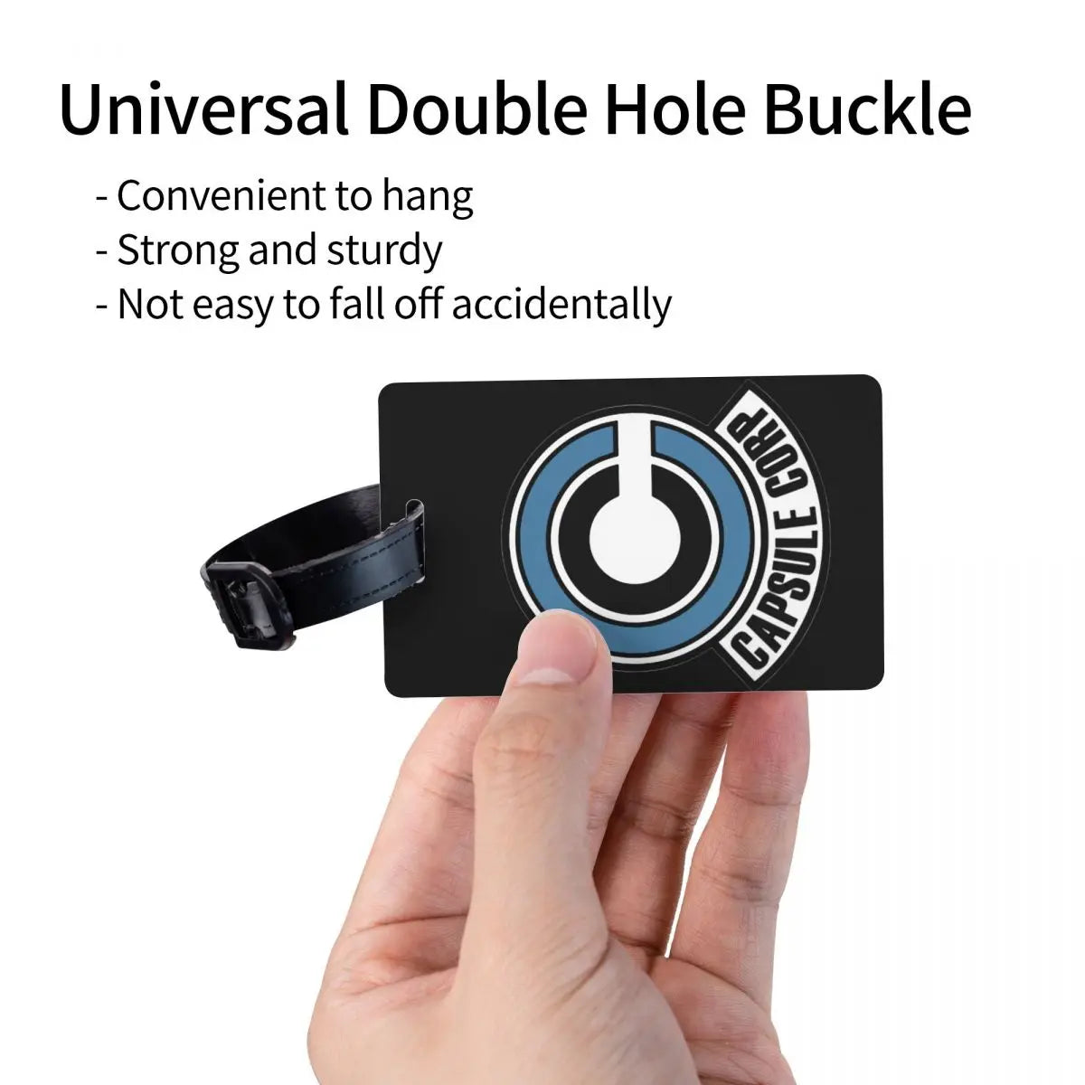 Custom Capsule Corp. Luggage Tag With Name Card Privacy Cover ID Label for Travel Bag Suitcase