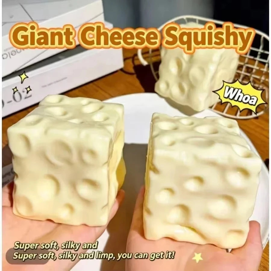 Ice Cream and Cheese Squeeze Toys Schylling Nee Doh Nice Cube Sensory Nice-Sicle Stress Relief Squishy Cube Anti-Anxiety Gifts