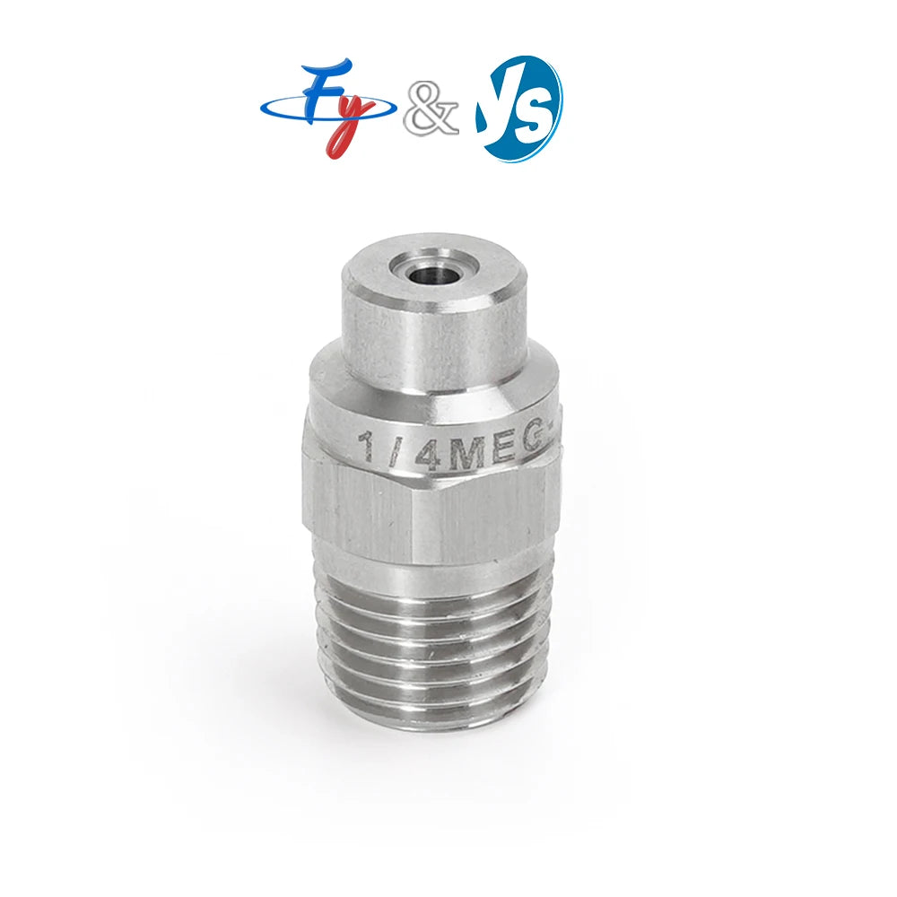 10 Pcs 1/4"MEG Solid Stream Cleaning  Nozzle With Filter Screen, High Pressure Straight Solid Stream , Solid Cone Spray