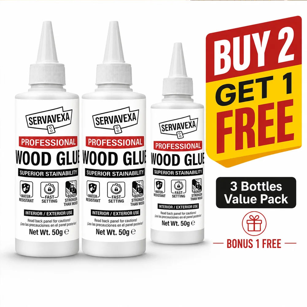 Professional Woodworking Adhesive Fast Drying Strong Bond Water Resistant Liquid Glue Interior Exterior Home Repair 50g