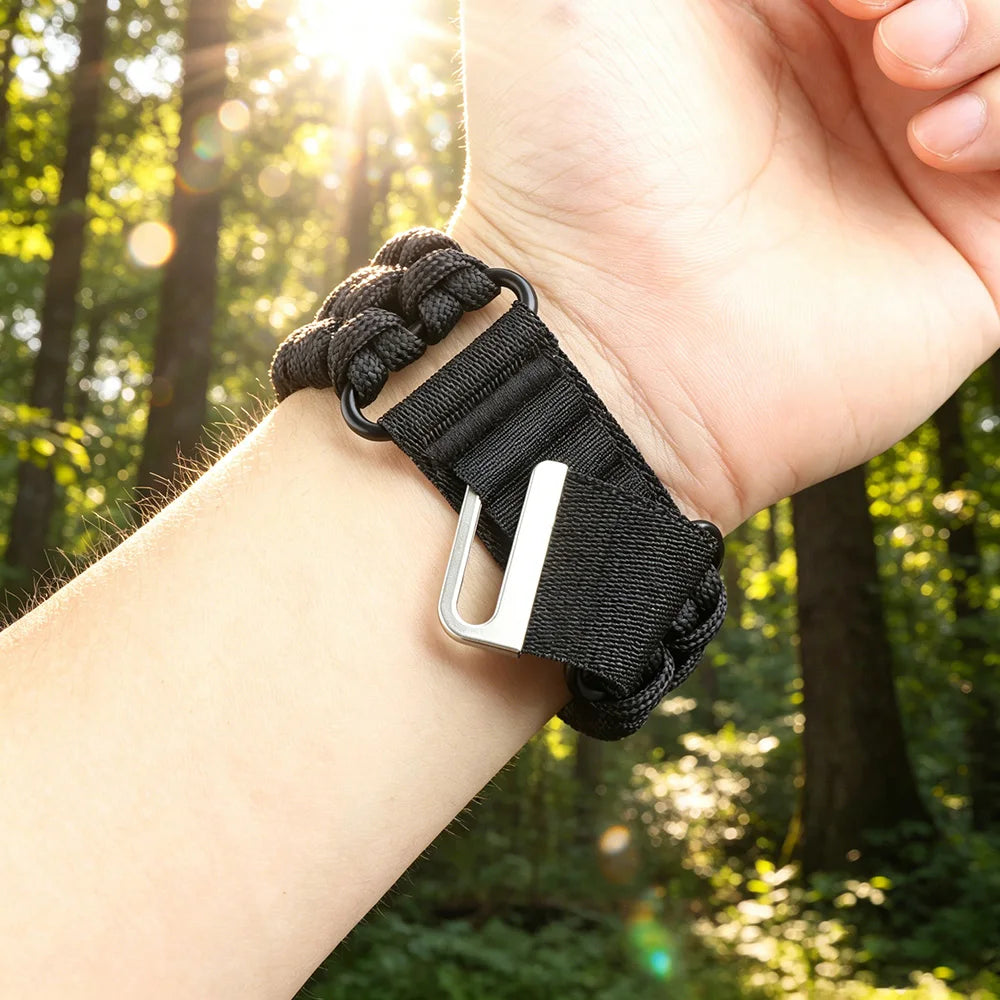 Umbrella Rope Sports Band for Apple Watch 49mm 46mm 45mm 44mm  Men Sports Mountain Strap iWatch Ultra SE 11 10 9 8 7 6 5 4