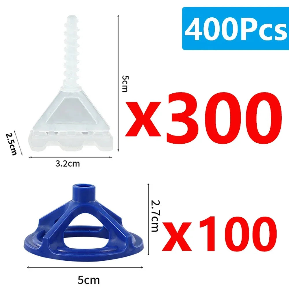 50-800Pcs Spiral Ceramic Tile Leveling System Clips Spacers Straps Wadge for Tile Laying Wall Floor Fixing Construction Tools