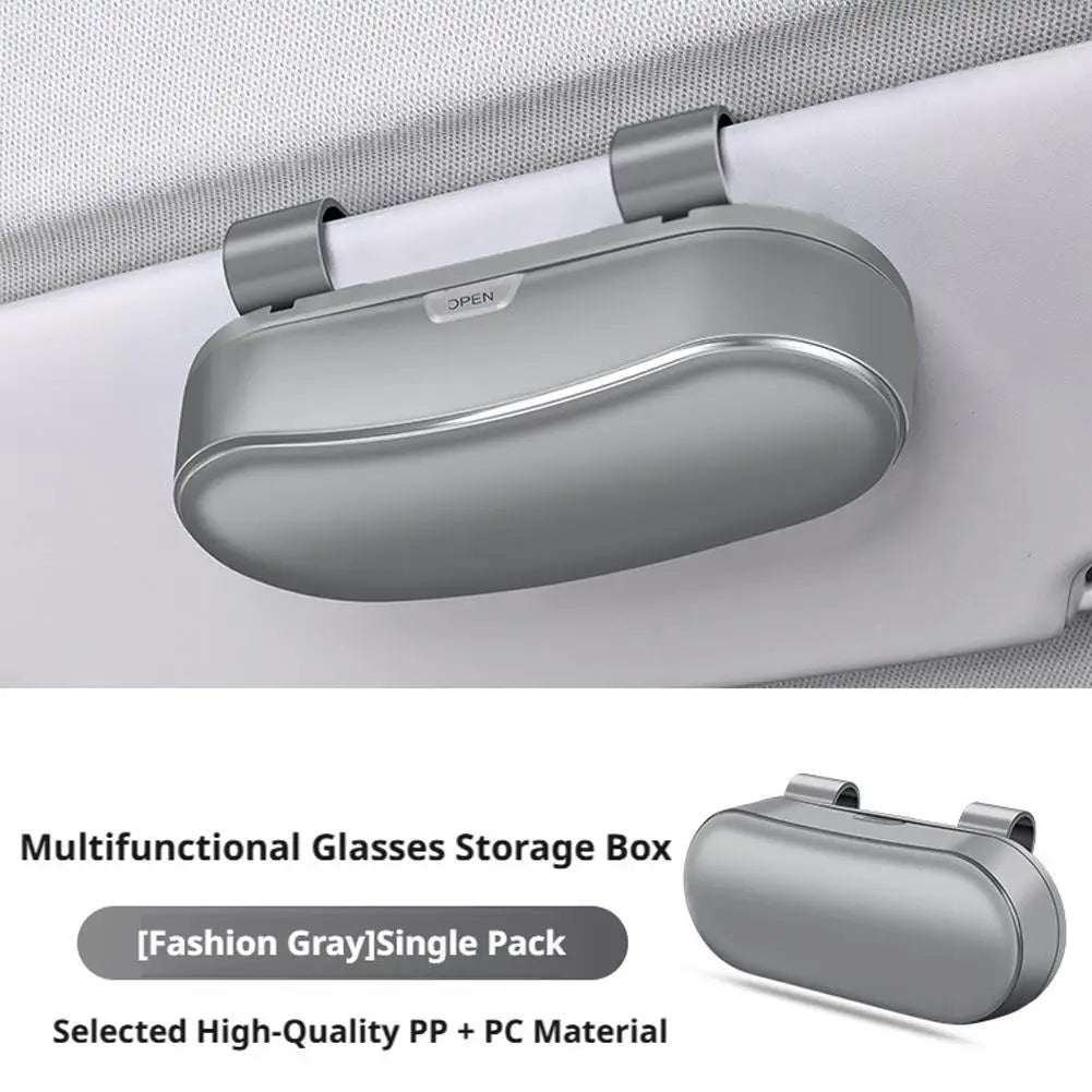Car Glasses Box Portable Car Glasses Frame Car Driving Glasses Frame Glasses Box Storage Case for Car Accessories