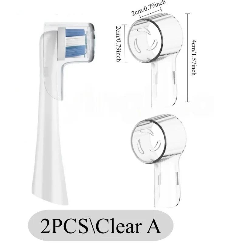 2-8Pcs Colors Toothbrush Dustproof Covers Caps Compatible with Braun Oral B & iO Series Electric Toothbrush Head Protector