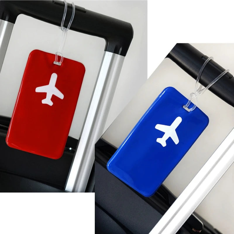 Fashion Travel Business Luggage Tag Suitcase Address Label Luggage Boarding Case Label Name ID Address Clip Travel Accessories