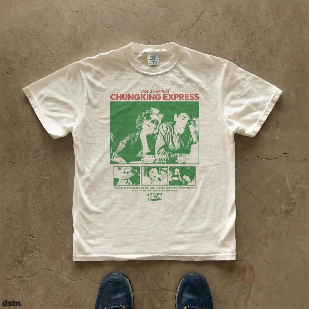 Plus Size Summer Women's Retro Chungking Express Movie Poster T-shirt Cotton Breathable Stylish Versatile Street Style Oversized