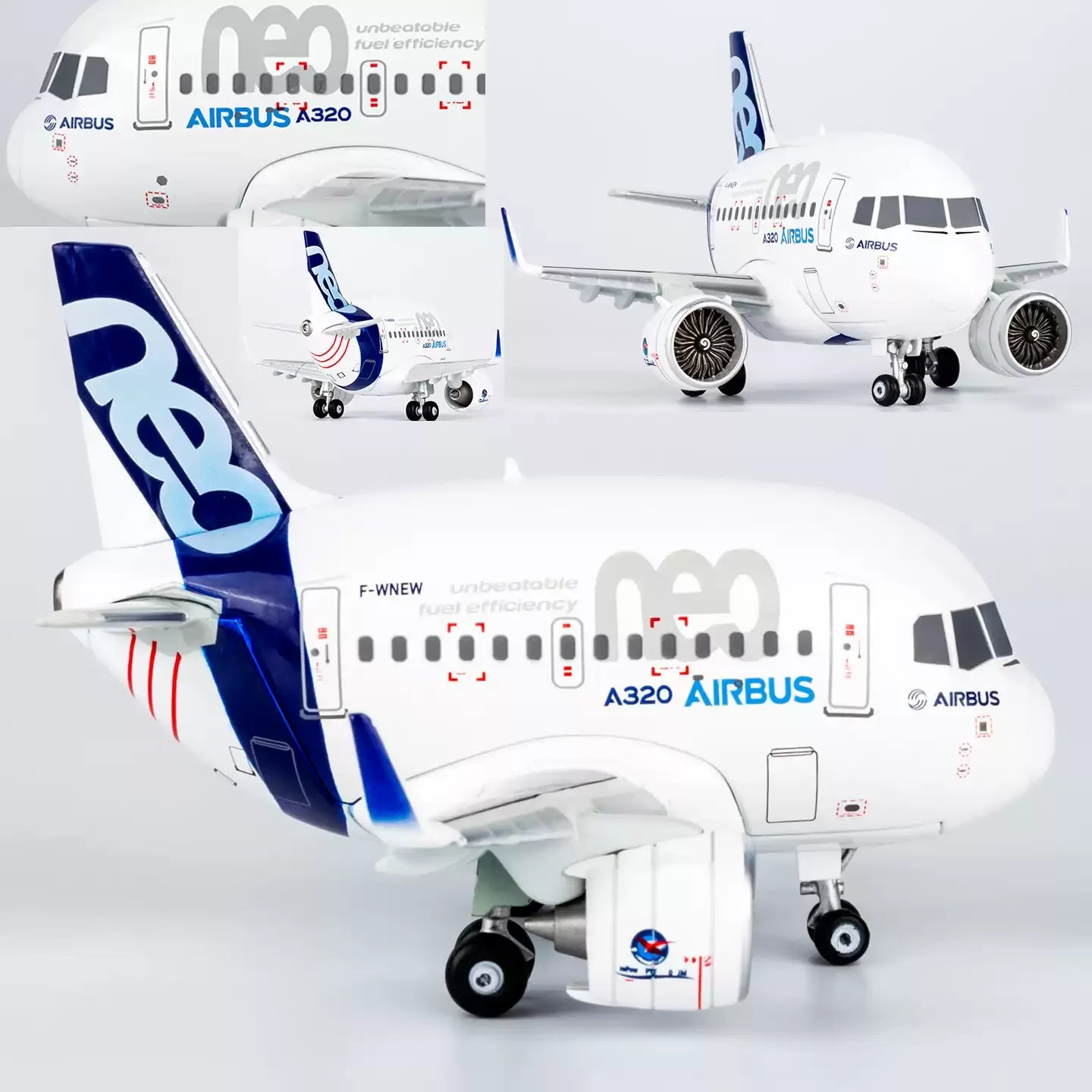 Iron Flow Cartoon Q-Version Airbus A320 NEO 737MAX Aircraft Model Factory Painted Egg Machine Alloy Aircraft Model Holiday Gift