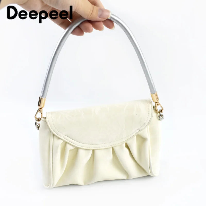 2Pcs 30/40/60/115cm Pu Leather Bag Handles Metal Hook Buckles Handbag Purse Replacement Shoulder Straps DIY Bags Accessories