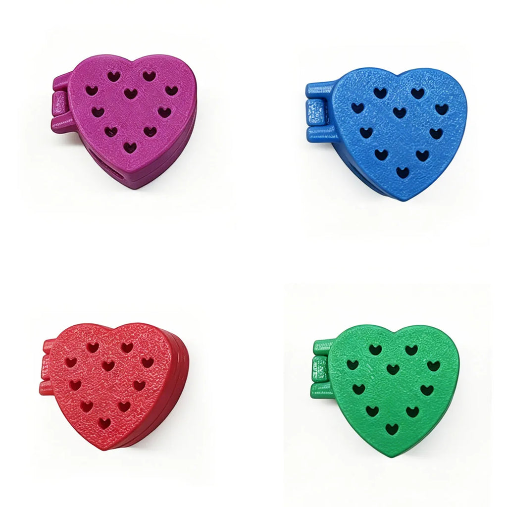 5pcs heart-Shaped Breathable Electric Toothbrush Head Protector, Travel Storage Case, Dust Cover, Lightweight