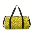 Large Travel Bag Yellow Duck Pattern Multi-Functional Duffle Tote Bag Handbags Waterproof Gym Bags for Boys/Girls Fitness Bag