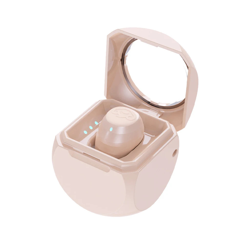 Q1 Invisible Earphones Mini Headphones Bluetooth-Compatible Wireless Stereo Semi-In-Ear Earbuds Noise Reduction Single Earphone