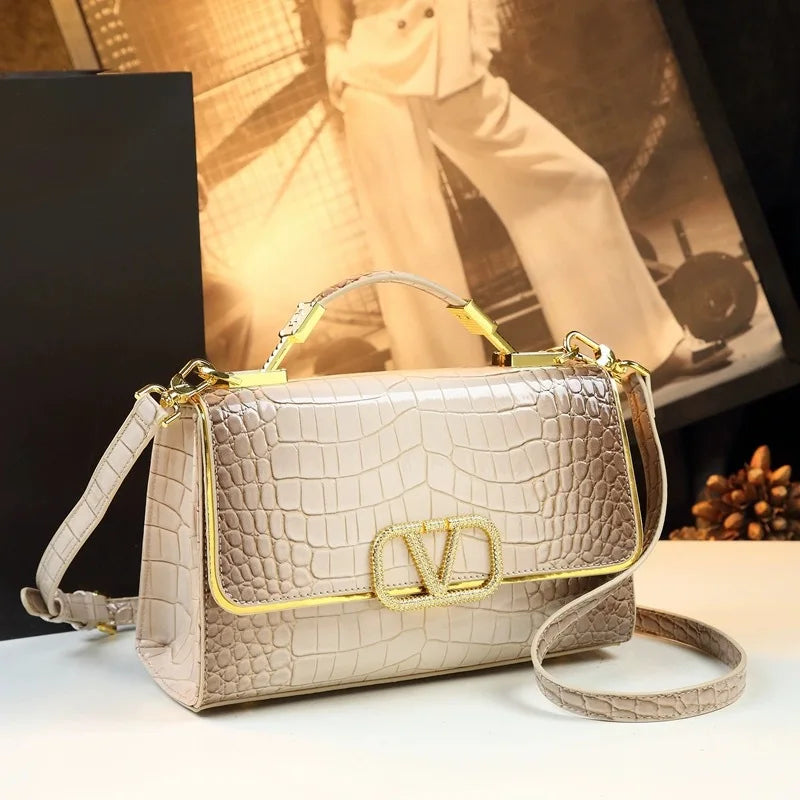 Classic Casual Solid Color Diaper Bags For Ladies Parisian Luxury Tote Bag High-End Crossbody Bag Elegant Fashion Messenger Bag