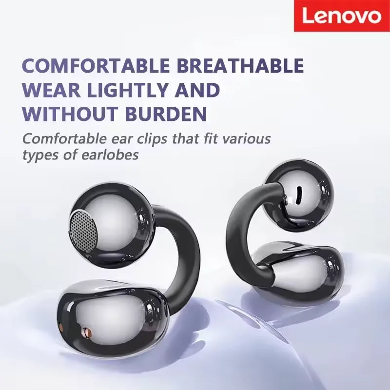Lenovo TA410 TWS Wireless Earclip Earphones Panoramic Spatial Sound Effects Long Battry Life HD Voice Bluetooth Gaming Earphones