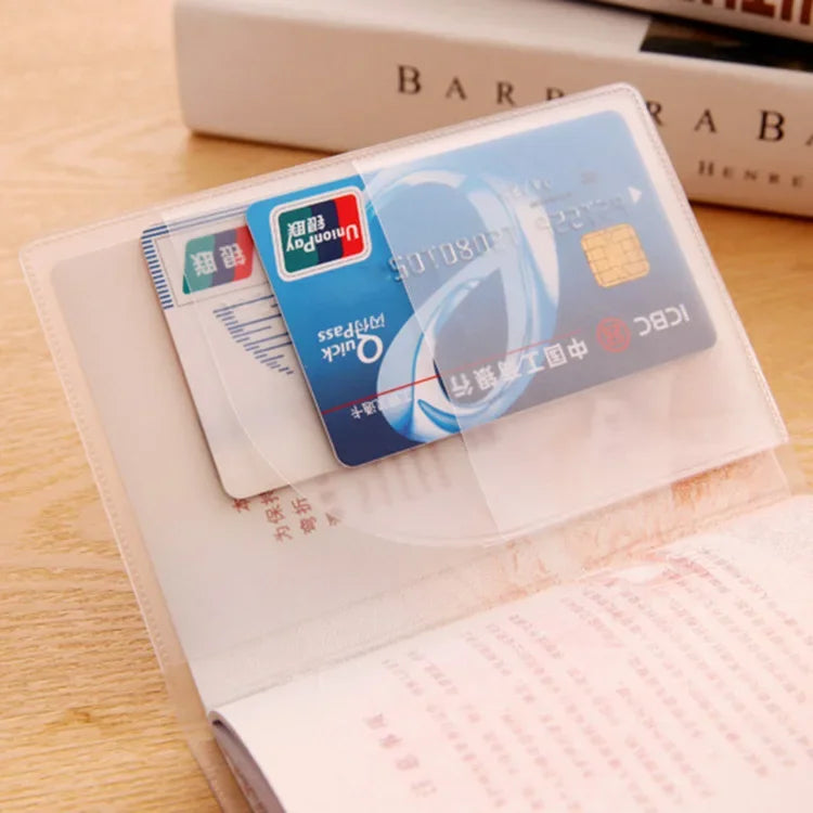 3Pcs New Passport Protective Cover Transparent Frosted PVC Waterproof Case ID Card Holders Universal Business Credit Card Purse