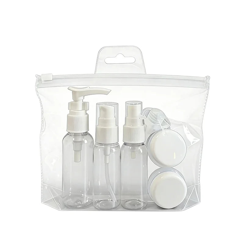㉸Perfume Bottle Set Refillable Spray Lotion Shampoo Shower Tube Bottling Refill Cosmetic Travel Liquid Container Portable Tool