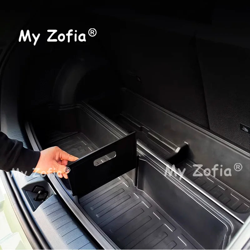 For Geely EX2 Xingyuan eMAS 5 2025 2026 Car Trunk Storage Box Organizer Case Tailbox Stowing Tidying Toolbox Accessories
