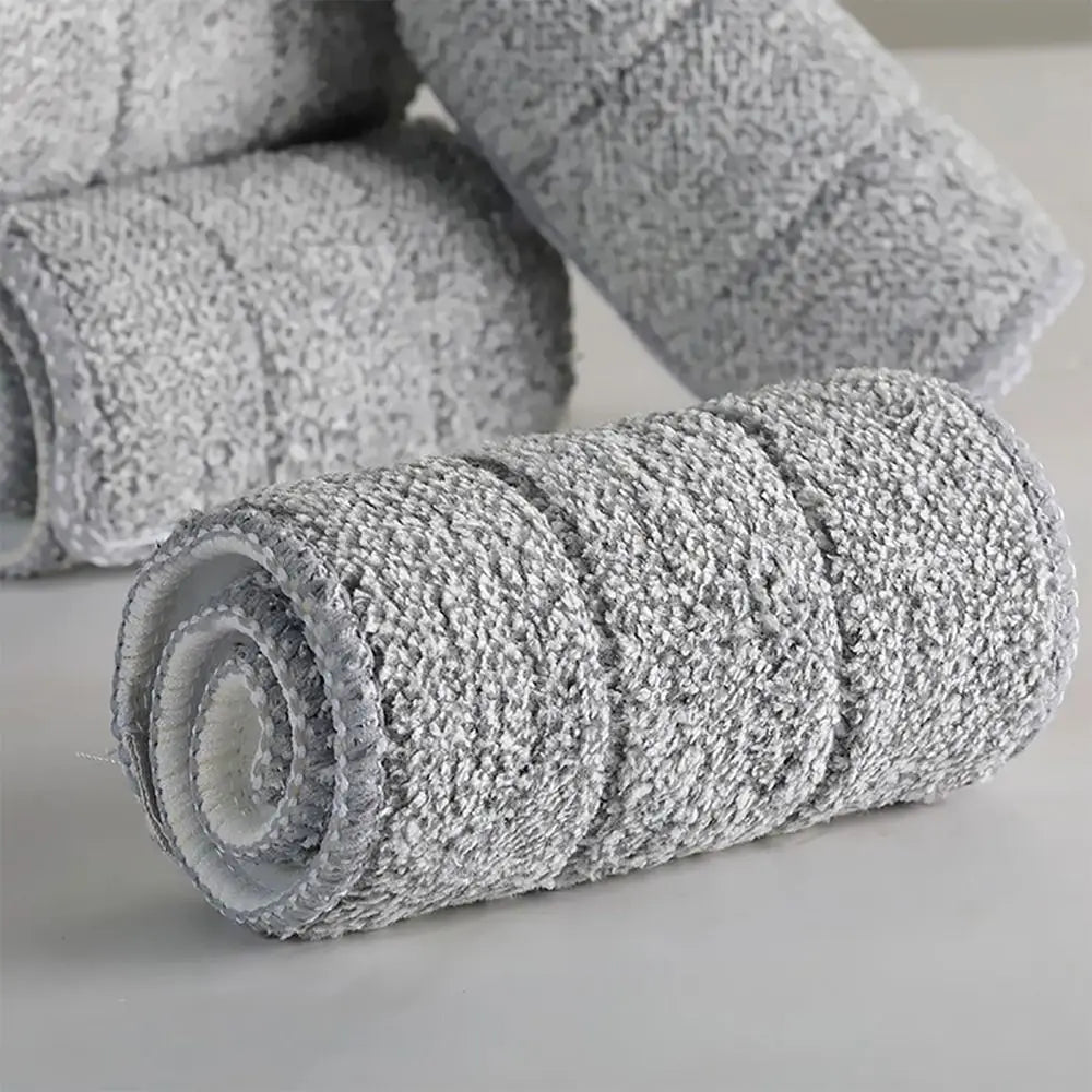 10pcs High Absorbency Flat Mop Cloth Washable Self Wring Replacement Mop Cloth Dry and Wet Cleaning Pad Floor Cleaning